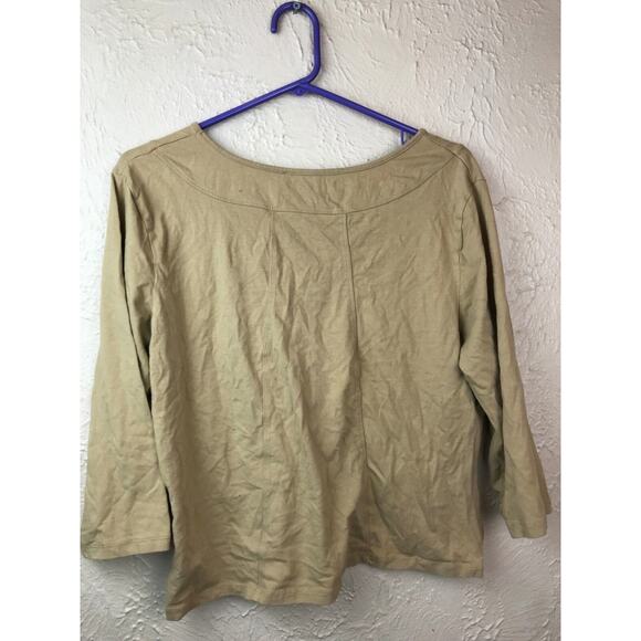 Joneswear Jeans Fitted Stretch V-Neck 3/4 Sleeve Stretch Shirt Size XL - Picture 2 of 3